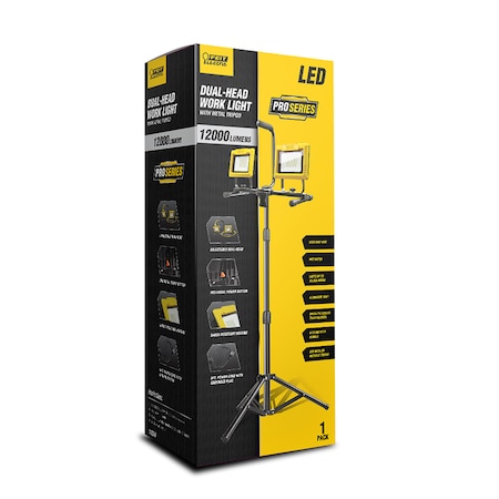 Feit Electric Feit Pro Series 12000 lm LED Corded Tripod Work Light WORK12000XLTPPL